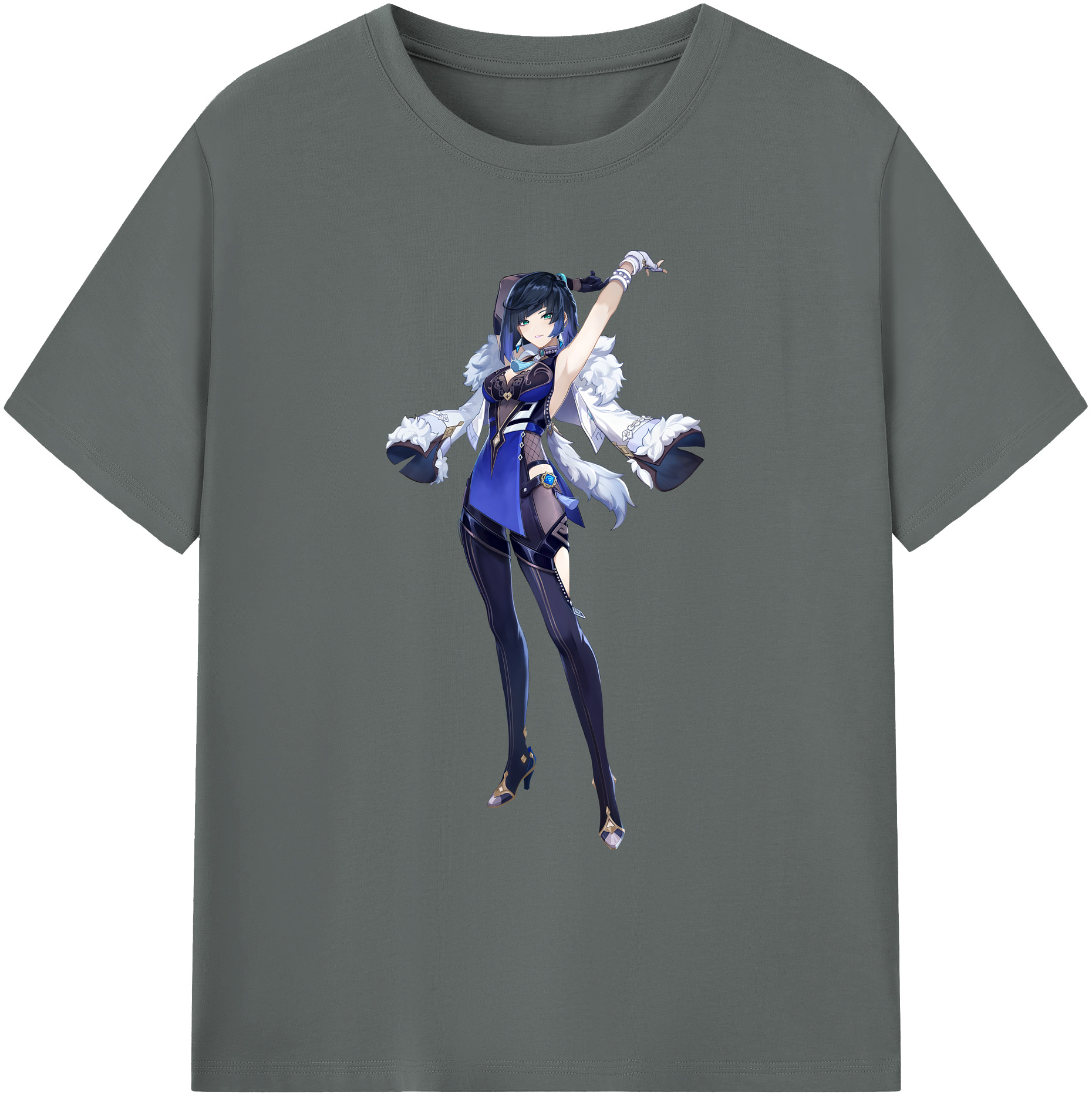 げんし神 夜兰 やらん genshin Yaran 綿100％ メンズ半袖Tシャツ｜肌触りやわらか＆通気性